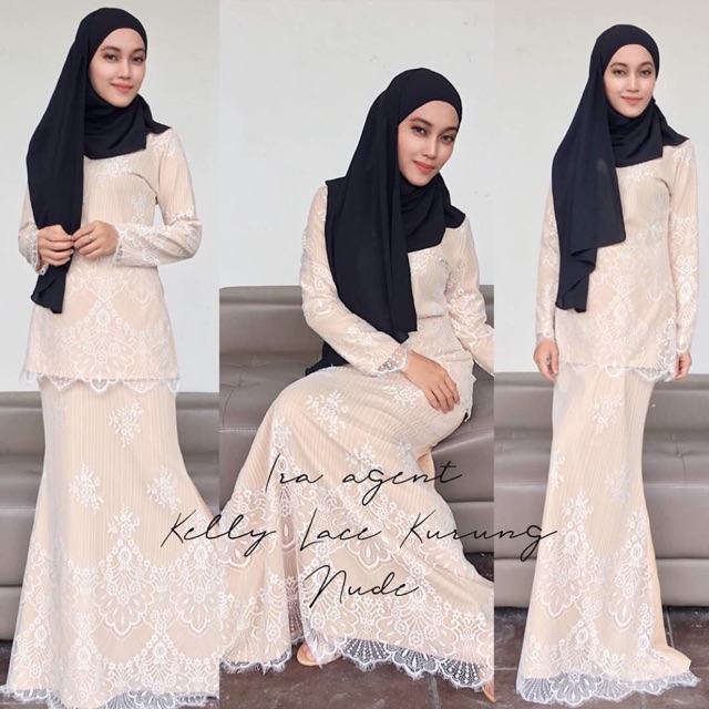 Baju kurung moden lace 2018 best sale