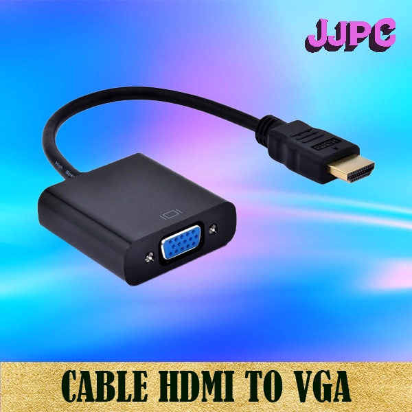 1080P HDMI CABLE MALE TO VGA FEMALE VIDEO CONVERTER ADAPTER CONNECTOR ...