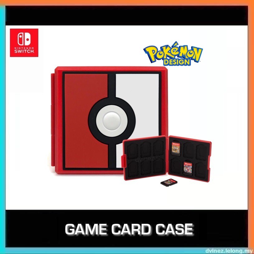 Nintendo Switch Pokemon Pokeball Design Portable Game Card Premium ...