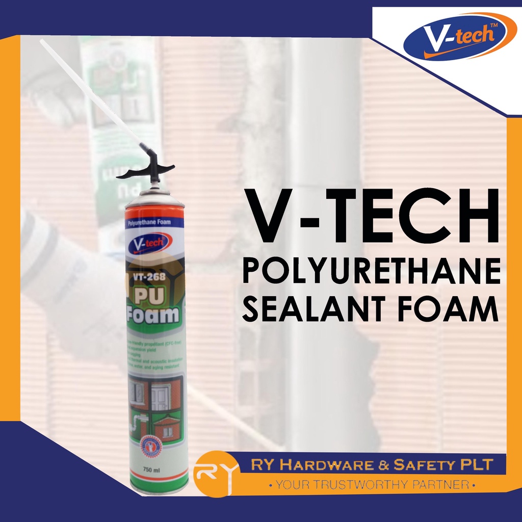 VTECH VT268 POLYURETHANE SEALANT FOAM PENAMPAL KEGUNAAN UMUM