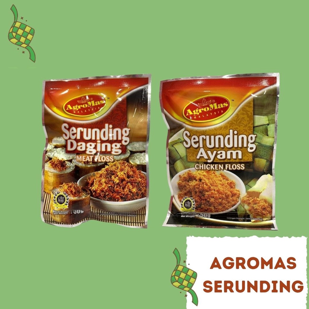 Agromas Serunding Ayam / Serunding Daging 50 gm / Meat floss / Chicken ...