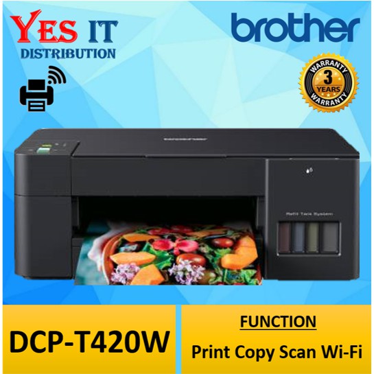 Brother DCPT420W Multifunction Inkjet Colour HiSpeed USB 2.0 A4