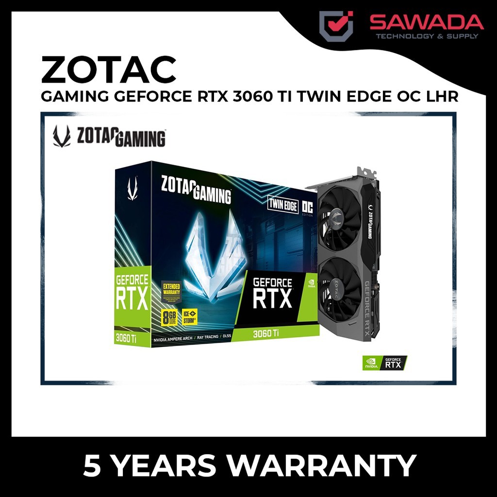 Zotac Gaming Geforce Rtx 3060 Ti Twin Edge Oc Lhr Shopee Malaysia 3371