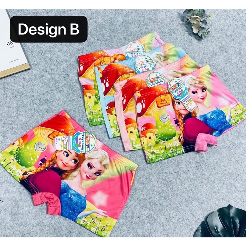 Princess Elsa & Anna Girl Frozen Underwears Ultraman Spiderman Avengers Boxer Kitty Pony Panty