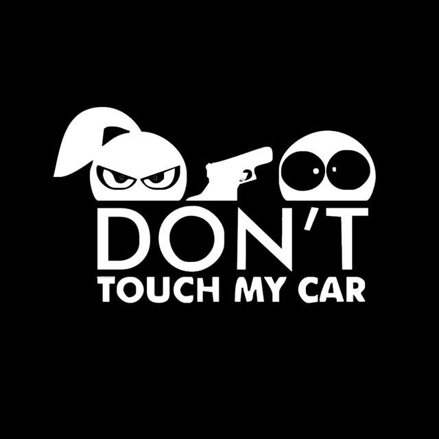 15x10cm Car Sticker Styling Funny For Warning Do Not Touch My Car Shopee Malaysia 9002