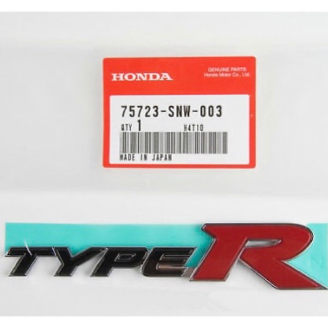Honda FD2R Rear Type R Emblem (Original Japan) | Shopee Malaysia