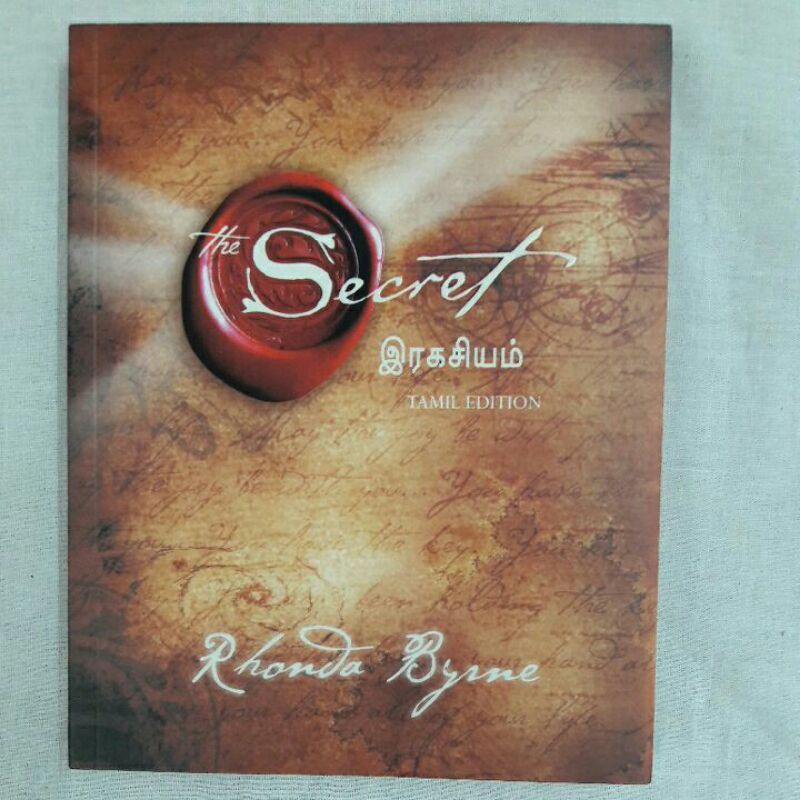 The Secret Rhonda Byrne Tamil Version Book | Shopee Malaysia