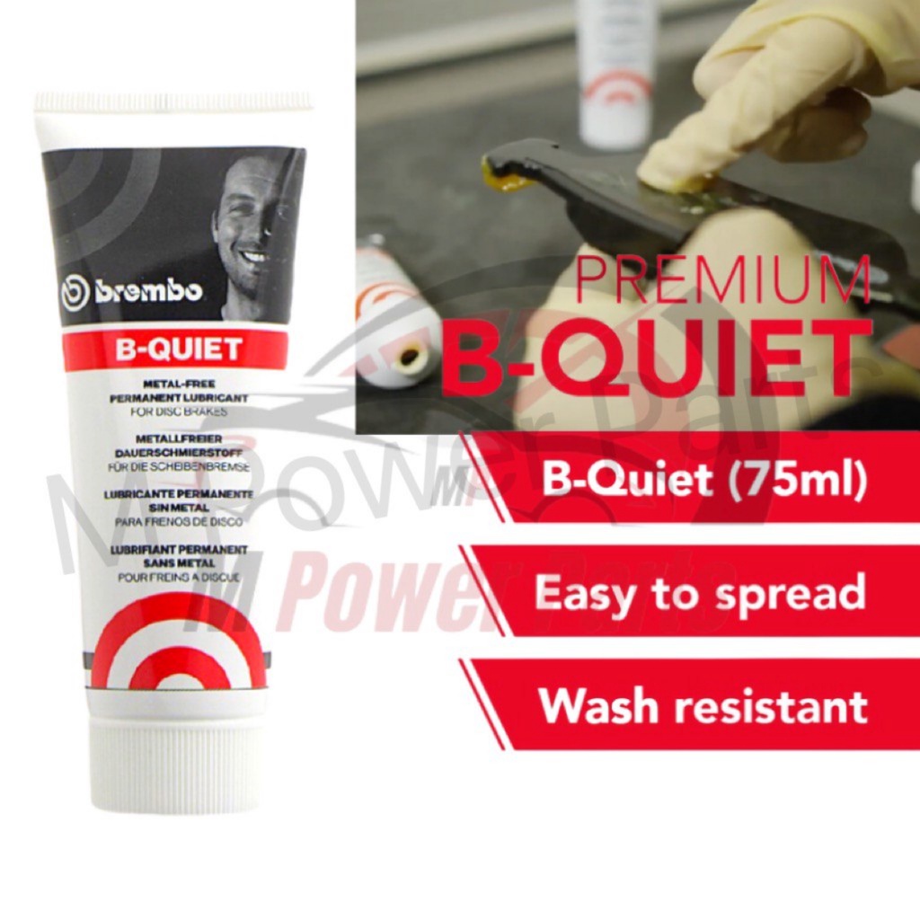 BREMBO B-QUIET BRAKE GREASE (75ML) GENUINE METAL FREE PERMANENT ...