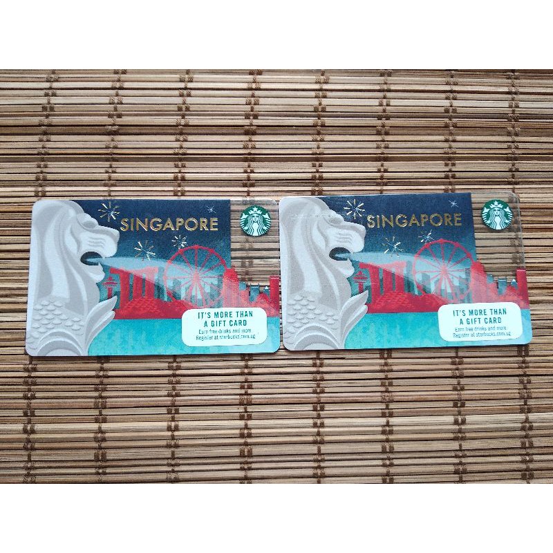 Starbucks Card Collection Starbucks Singapore Merlion Shopee Malaysia