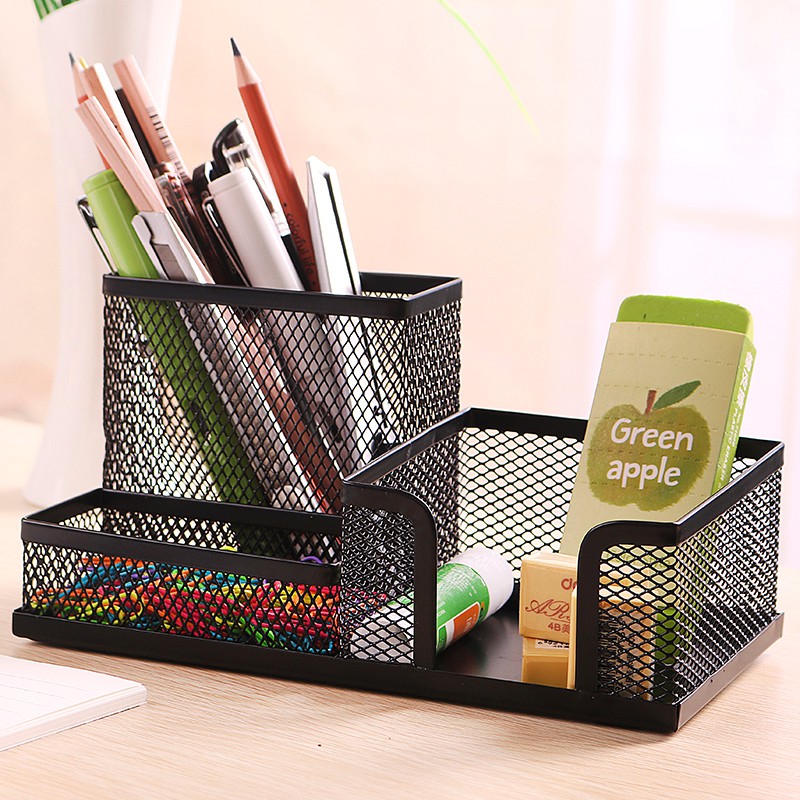 MEME Desk Organizer Storage Stationery Make Up Simple Functional Pen ...