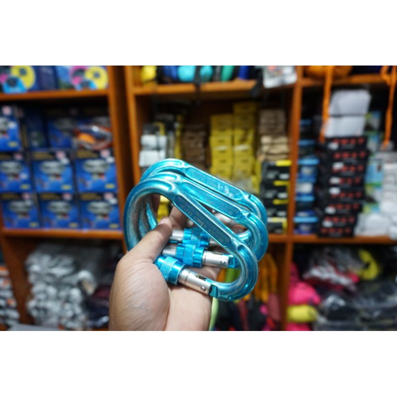 Carabiner beal be lock screw lock oval lock safety climbing flying fox