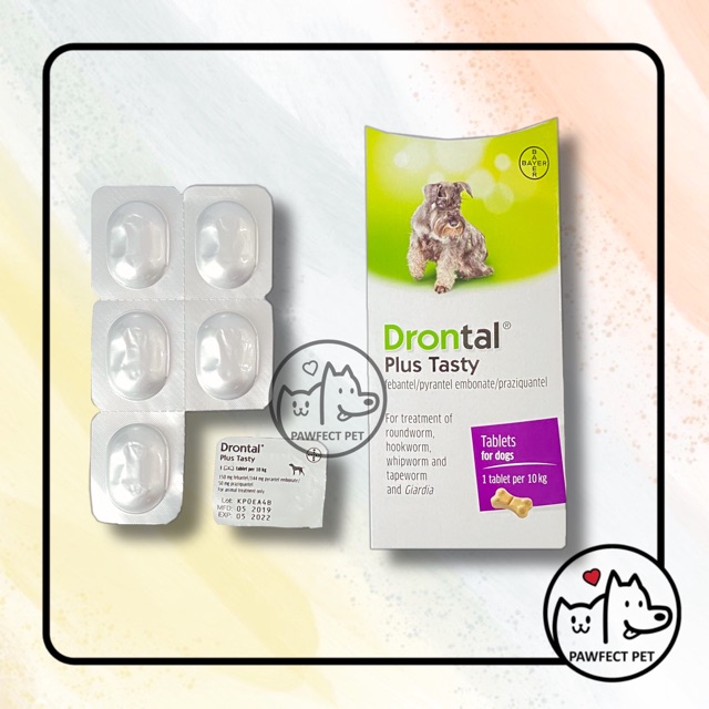 Drontal Dog Worm Medicine 1 Tablet Dewormer Pet Medicine Healthy Animal