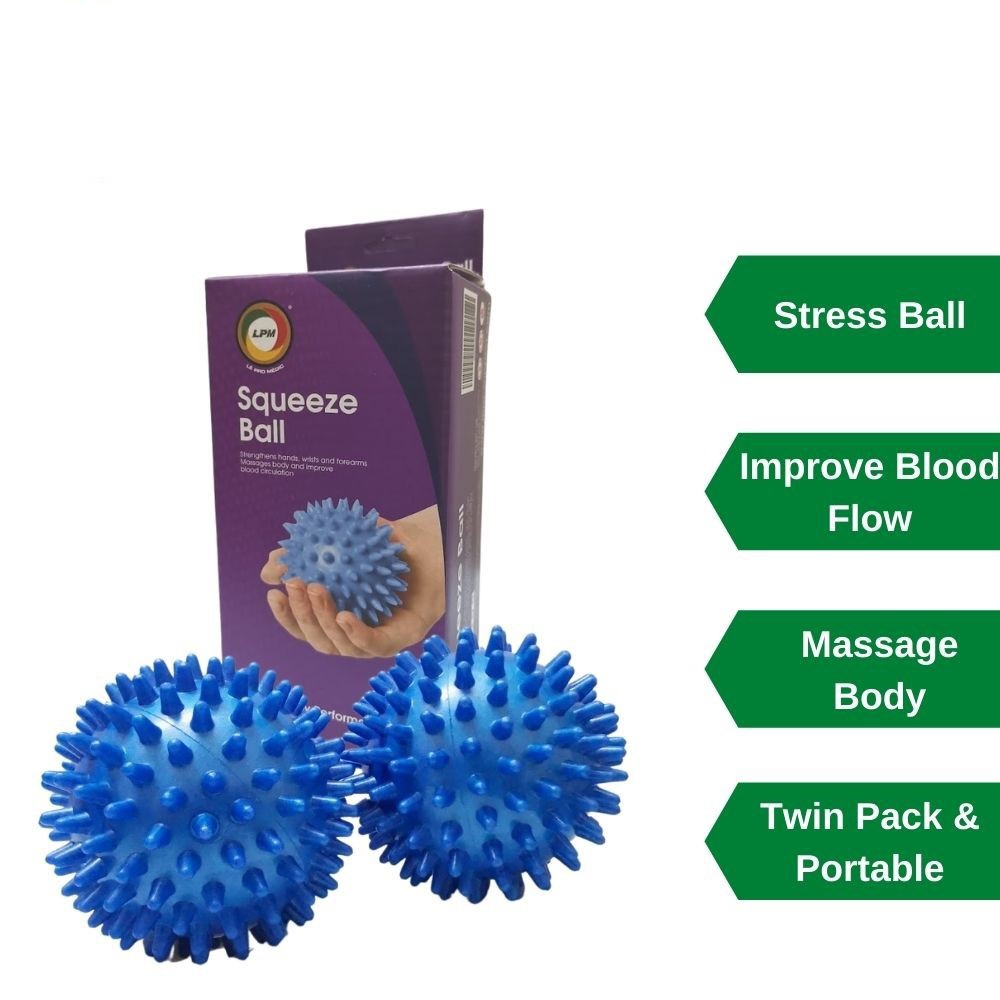 LPM 2in1 Stress Ball Massage Ball Spike Balls Squeeze Muscle