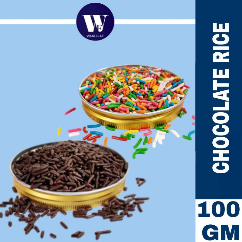 [100GM] CHOCOLATE RICE SPRINKLES | COKLAT URAI | MANIK COKLAT TABUR ...