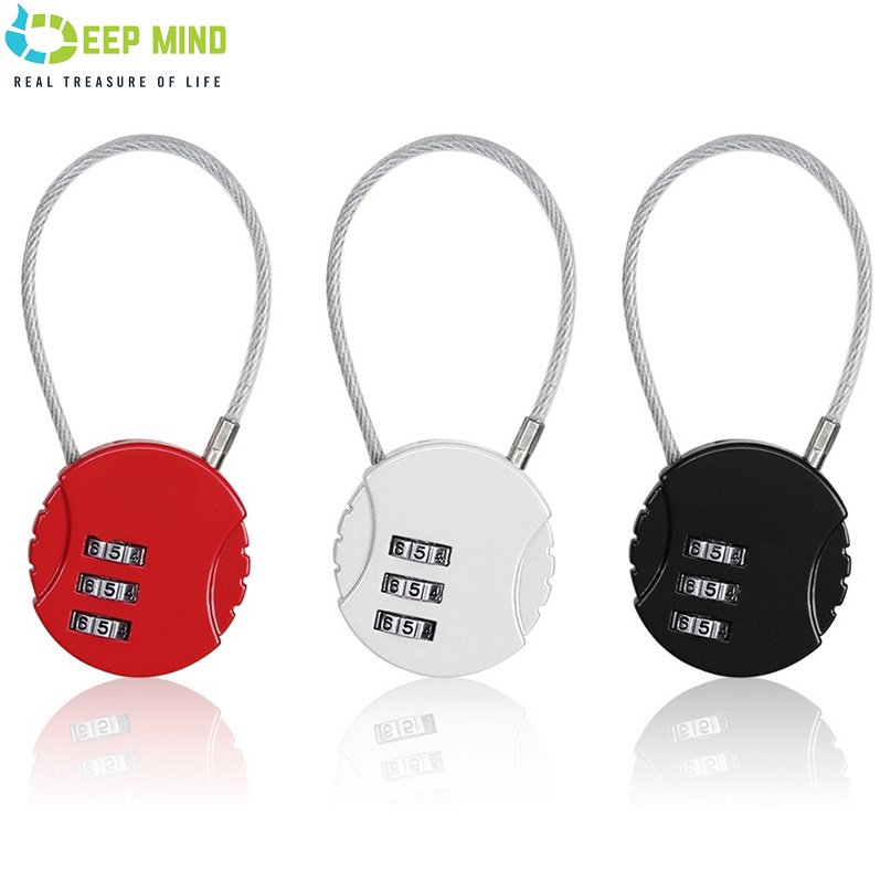 DM 3Digit Mini Padlock Zipper Lock Shopee Malaysia