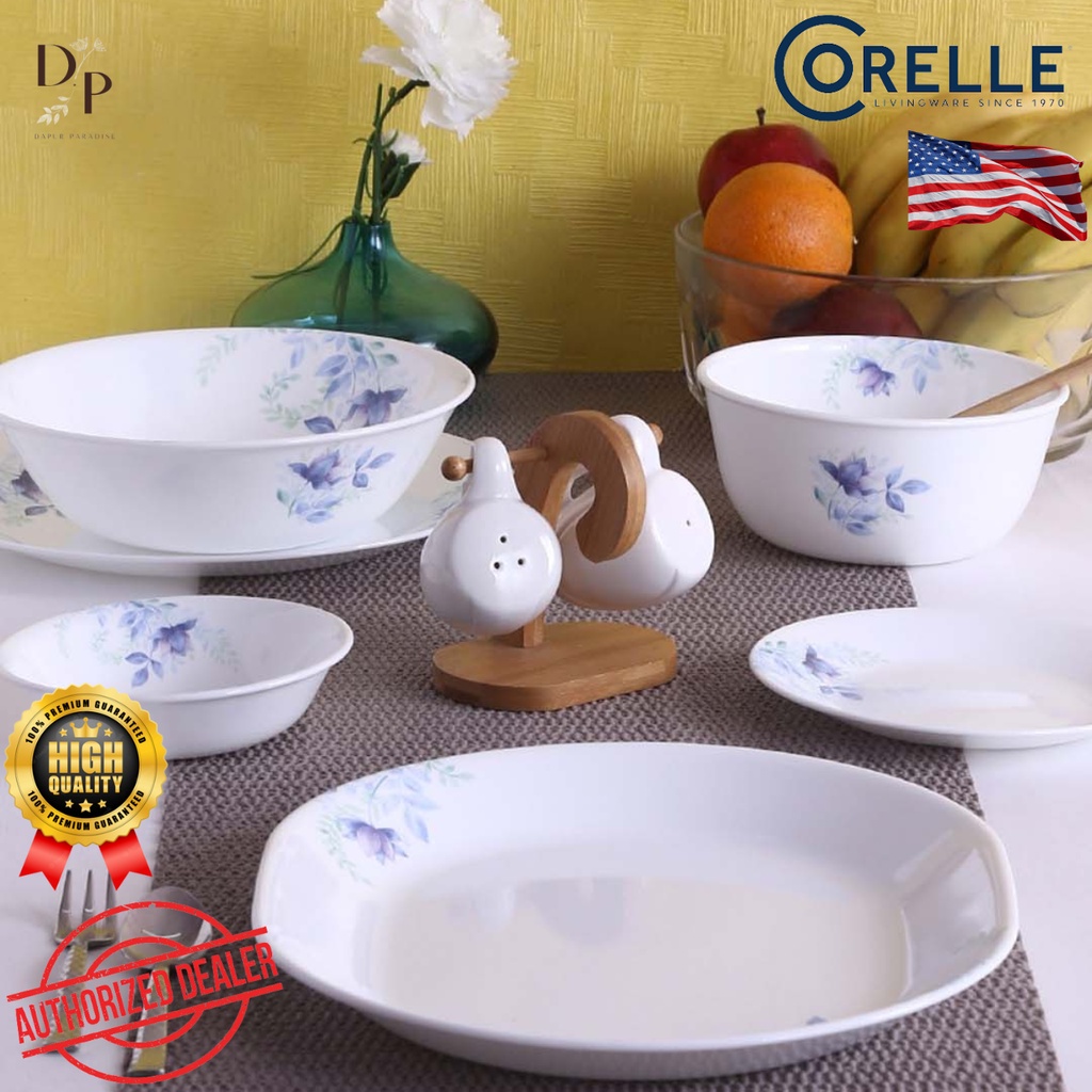 (Discontinued) Original USA Corelle Blue Floral Loose Item (Pasta Bowl