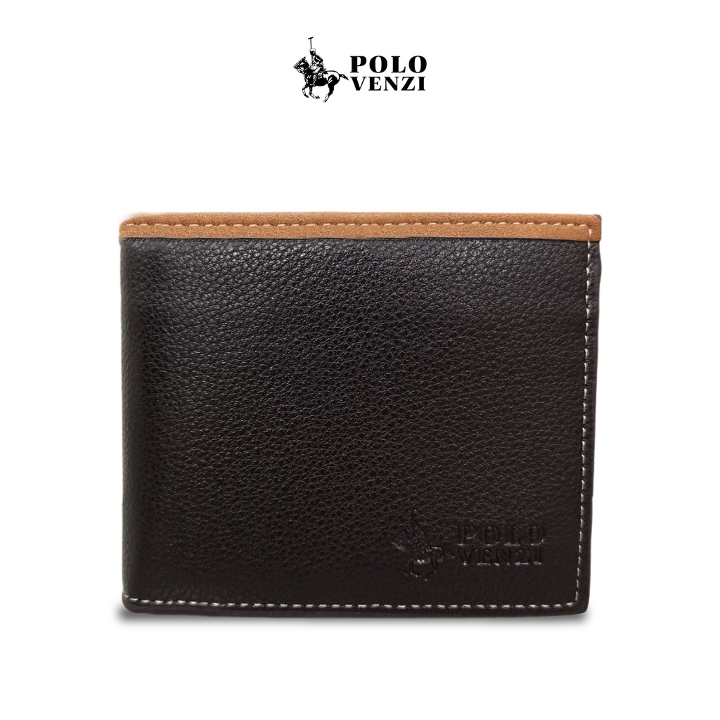 POLO VENZI Mens PU Leather Bi-Fold Wallet (PWS420112 3301-7