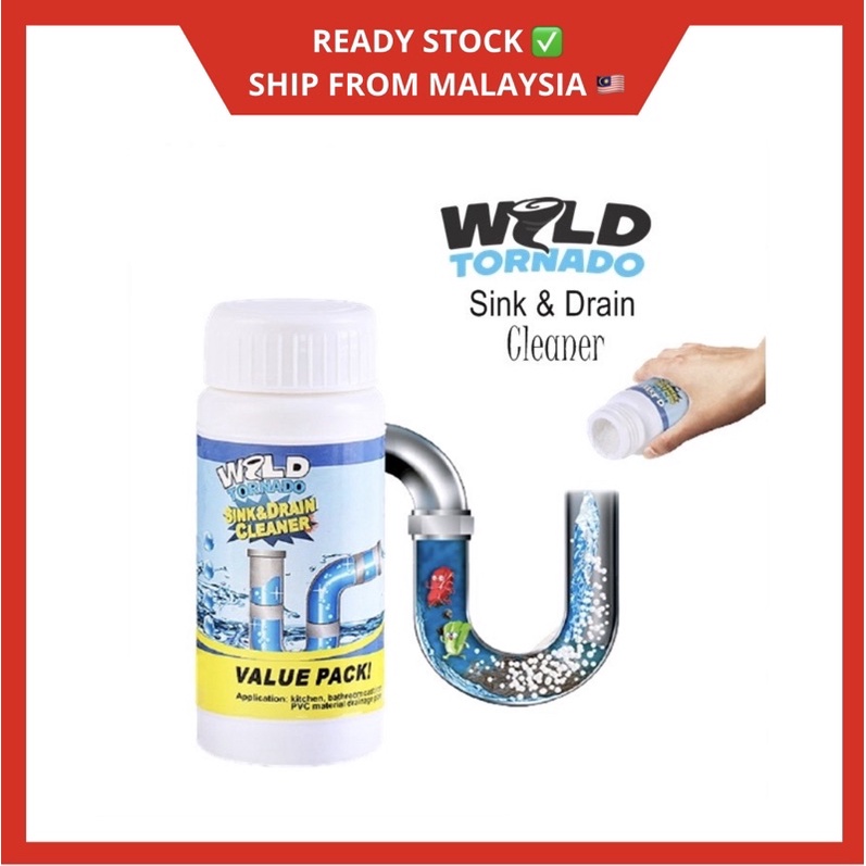 Pembersih Sinki Sumbat Wild Tornado Powerful Sink & Drain Cleaner High
