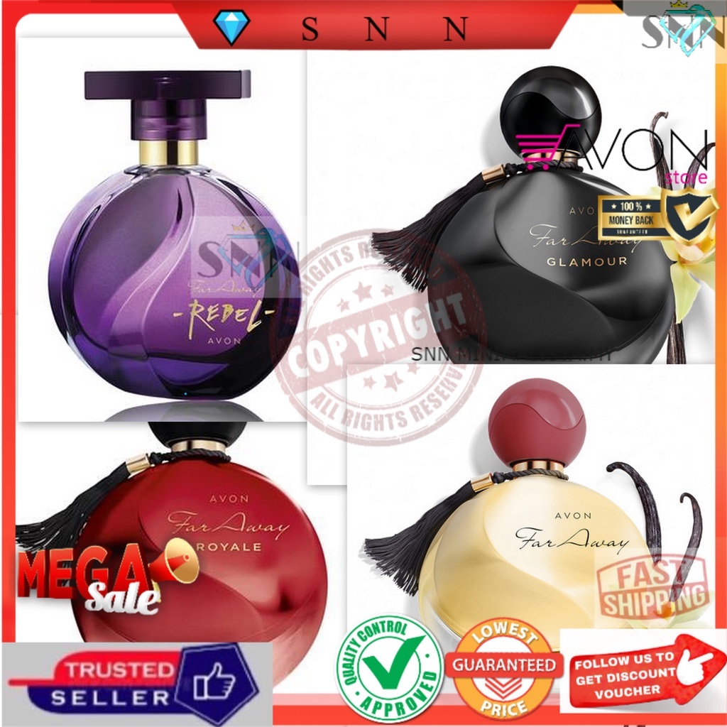 SNN AVON Far Away Rebel Eau de Parfum Sprays 50ml Far Away Glamour Eau de Parfum Sprays 50ml AVON Far Away Pefume