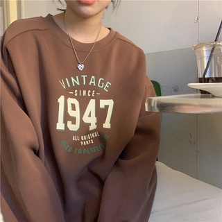 Autumn Women Loose Clothing Letter Printing Long-Sleeved Oversized Sweater  Jkt-106 - China Women Sweaters and Custom-Made Sweatshirt price