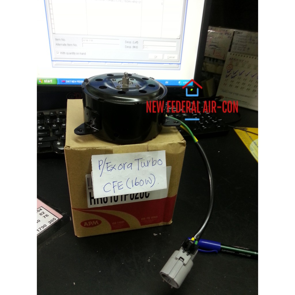 (NEW ITEM) APM PROTON EXORA BOLD 160W RADIATOR FAN MOTOR HR8101P620C