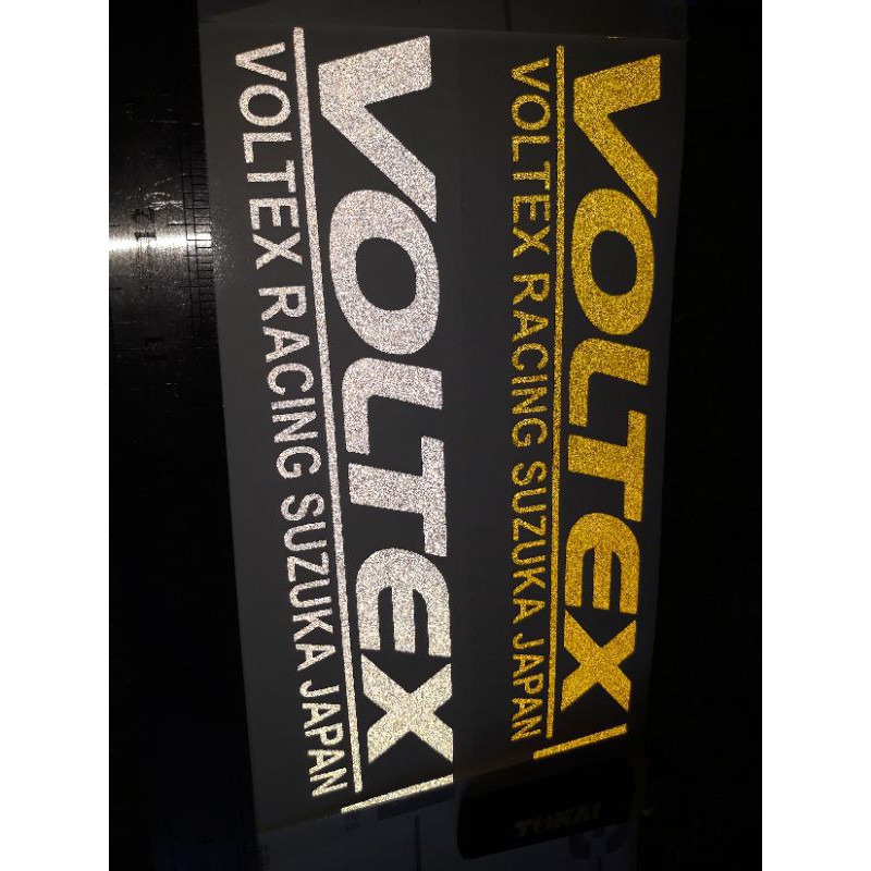 VOLTEX RACING 2 PCS CAR STICKER 3M REFLECTOR DECALS VINYLS | Shopee ...