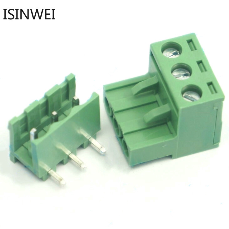20 Pair 4 Pins 5.08mm Pitch Male Female PCB Screw Terminal Block Adapter - View #2