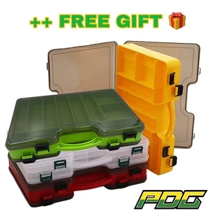 PDG Tackle Box Lure Box Fishing Multi Tackle Box Kotak Macing Single Box  Double Box Soft Plastic Lure MH Box