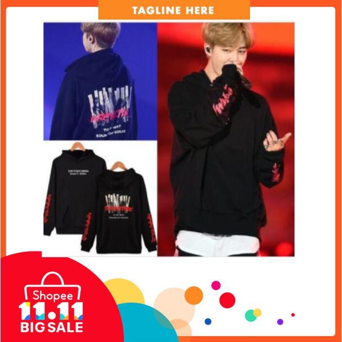 Jimin red outlet hoodie