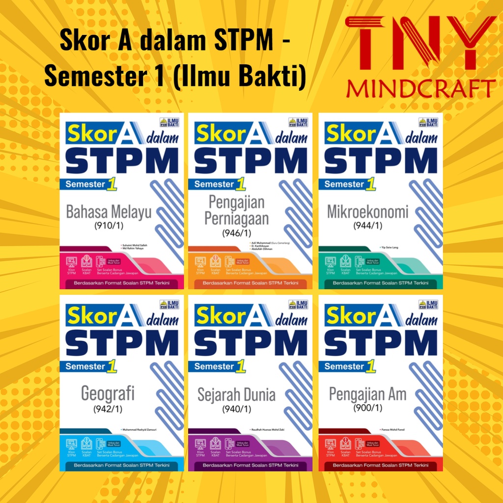 [tny] Kertas Model Skor A Stpm 2022 Semester 1 And Semester 3 Ilmu