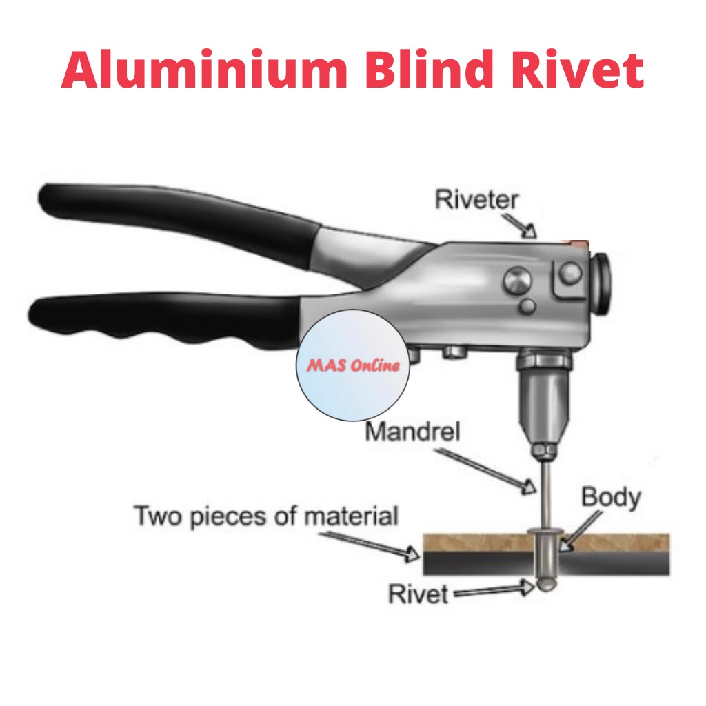 [1000pcs] MB ALUMINIUM BLIND RIVET / MATA RIVET (2/8