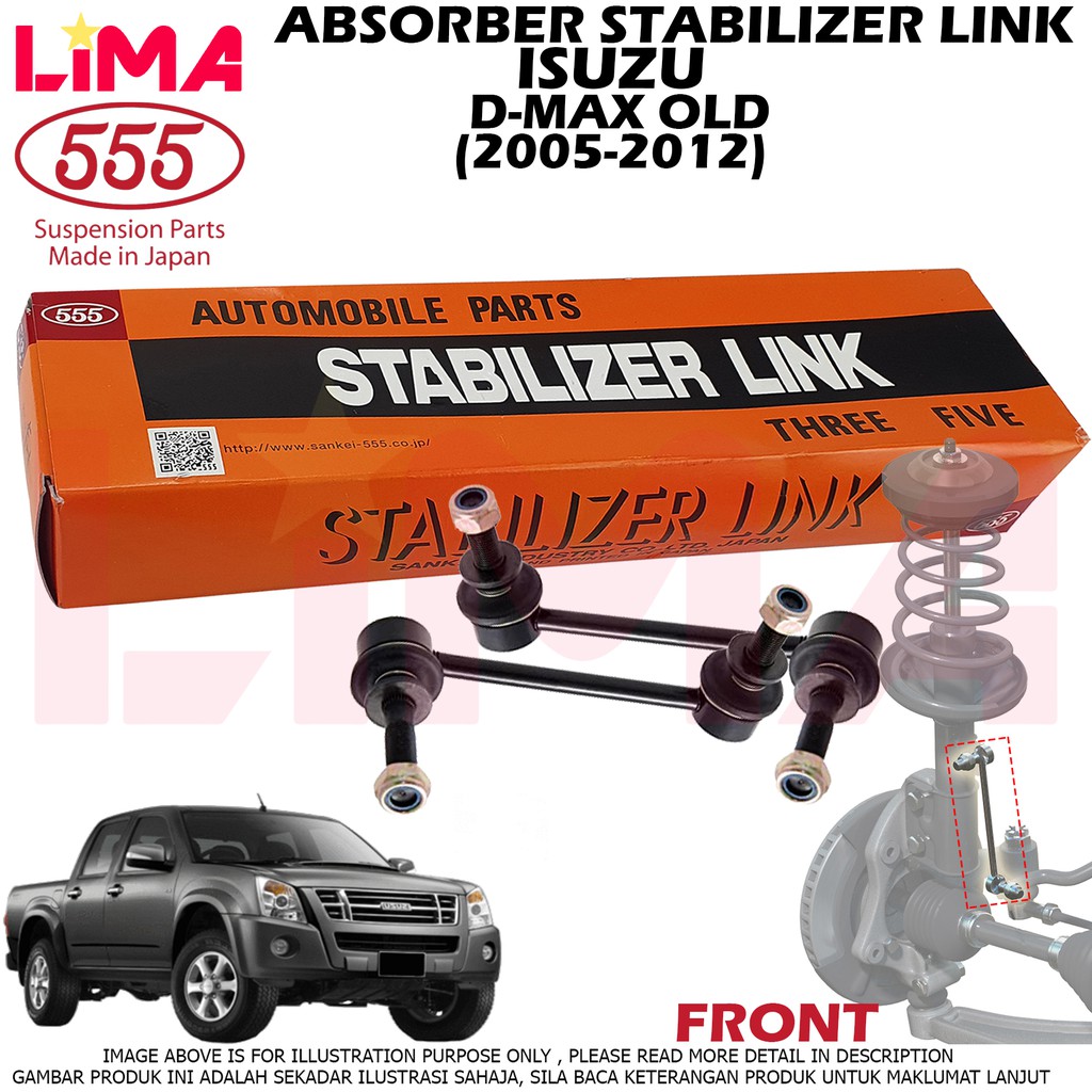 ( 1PAIR ) ISUZU DMAX OLD ABSORBER LINK , STABILIZER LINK FRONT ( JAPAN