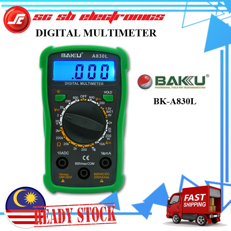 BAKU DIGITAL MULTIMETER BKA830L Shopee Malaysia