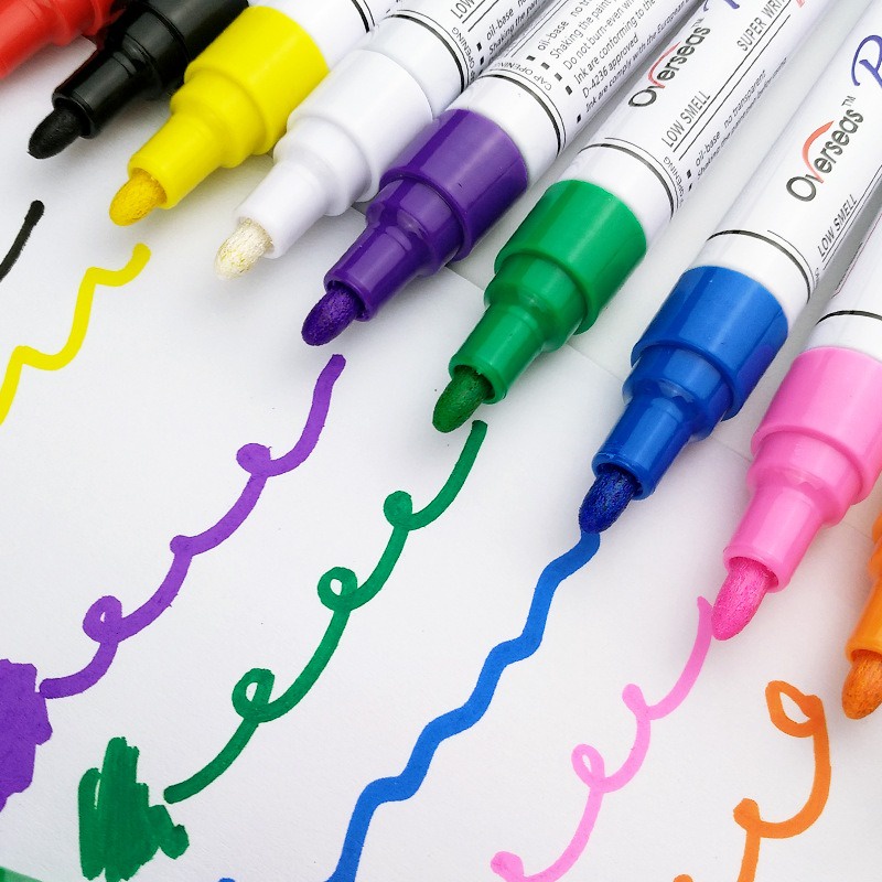 Overseas Waterproof Permanent Paint Marker Pen, 28 colours Available