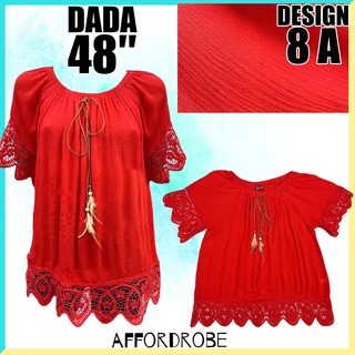 50kg-90kg 48inci 5XL Saiz Besar Baju Rumah Nenek Blouse T-Shirt