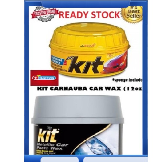🔥USA Original KIT CARNAUBA / METALIC CAR PASTE WAX🔥340G SOFT COATING PASTE WAX KERETA KILAT