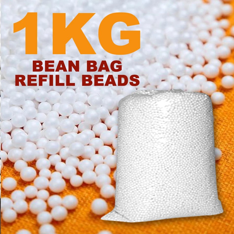 1KG ] Bean Bag Lightweight Polyfoam Foam Refill Beads [ 2~5mm Bead Size ]