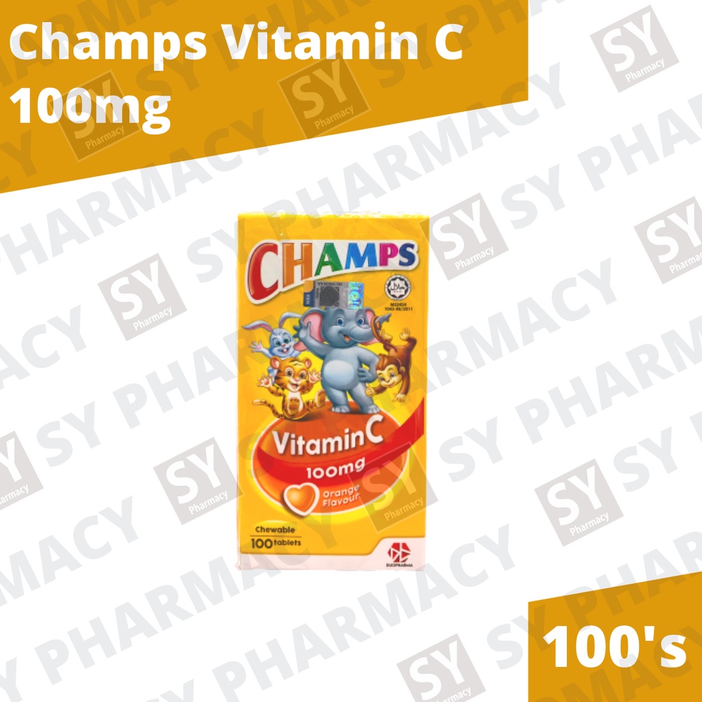 Champs Vitamin C 100mg 100's (Exp: 10/2025) | Shopee Malaysia