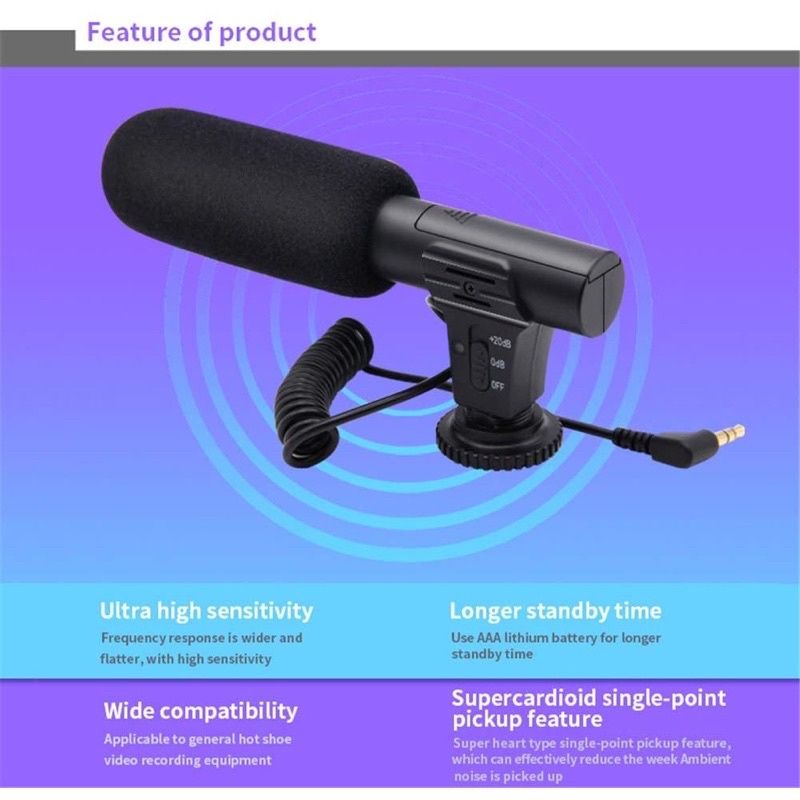 [Ready Stock] MIC-05 Professional Interview Microphone Hypercardioid ...