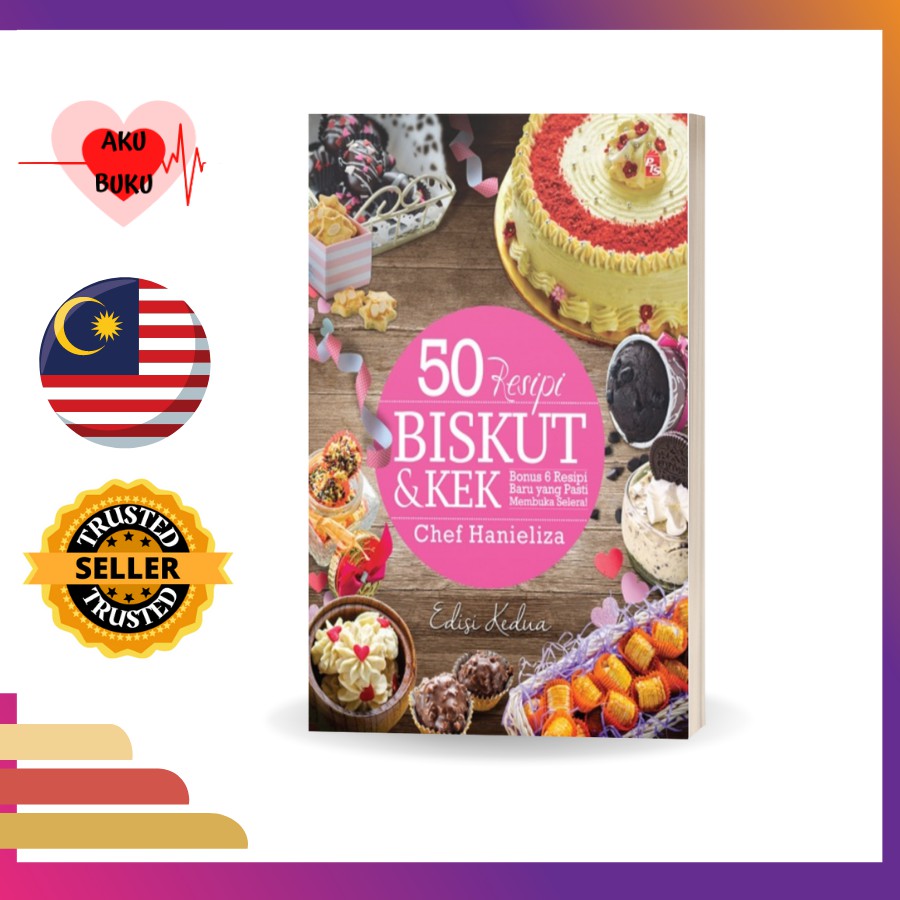 50 Resipi Biskut And Kek Edisi Kedua By Chef Hanieliza Buku Resipi