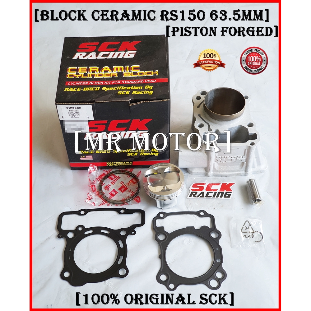 Block Ceramic RS150 SCK Racing Piston Forged (100% Original) | Shopee ...