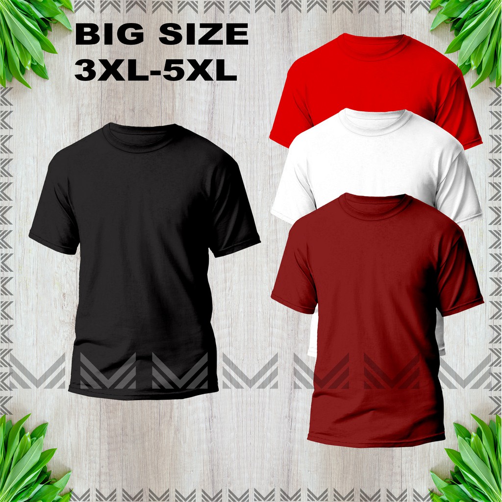 T-Shirt Big Size Soft style Round Neck 