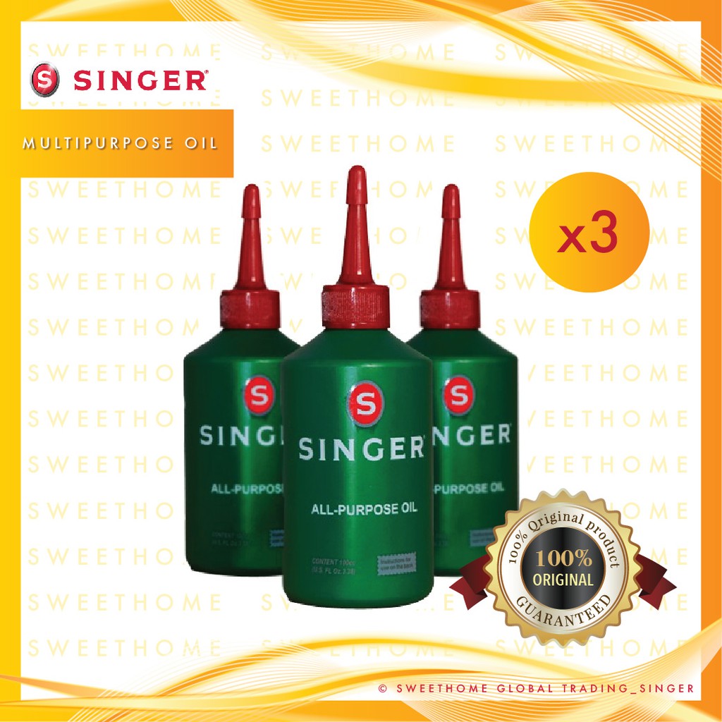 Singer Multi-purpose Oil 80ml x3 Bottles | Shopee Malaysia