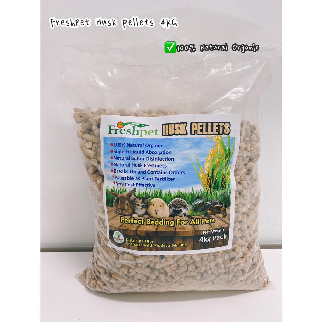 Wood Pellets/ Husk Pellets/ Cat Litter 4kg Guinea Pig/Rabbit/cat