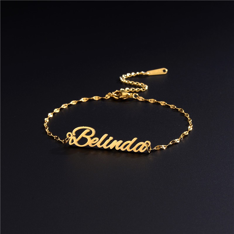 Ladies bracelet with on sale name