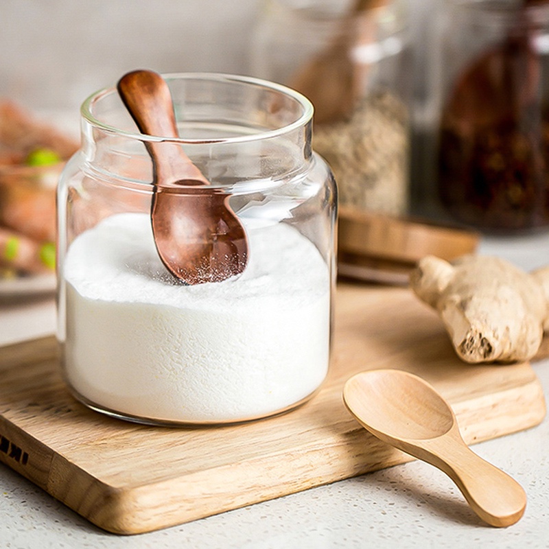 Mini Wooden Spoons Small Kitchen Spice Condiment Spoon Sugar Tea Coffee ...