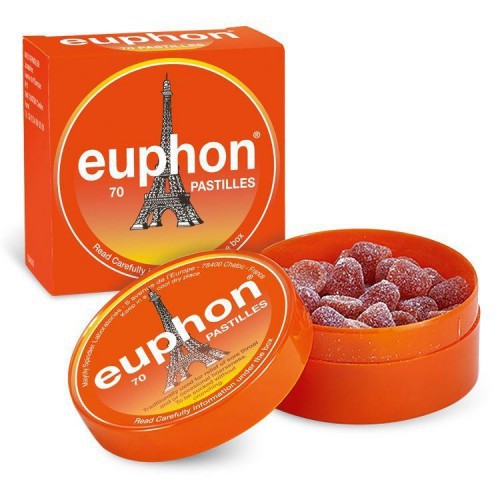 Euphon Pastilles 70's [suitable for sore throat, cough, loss of voice