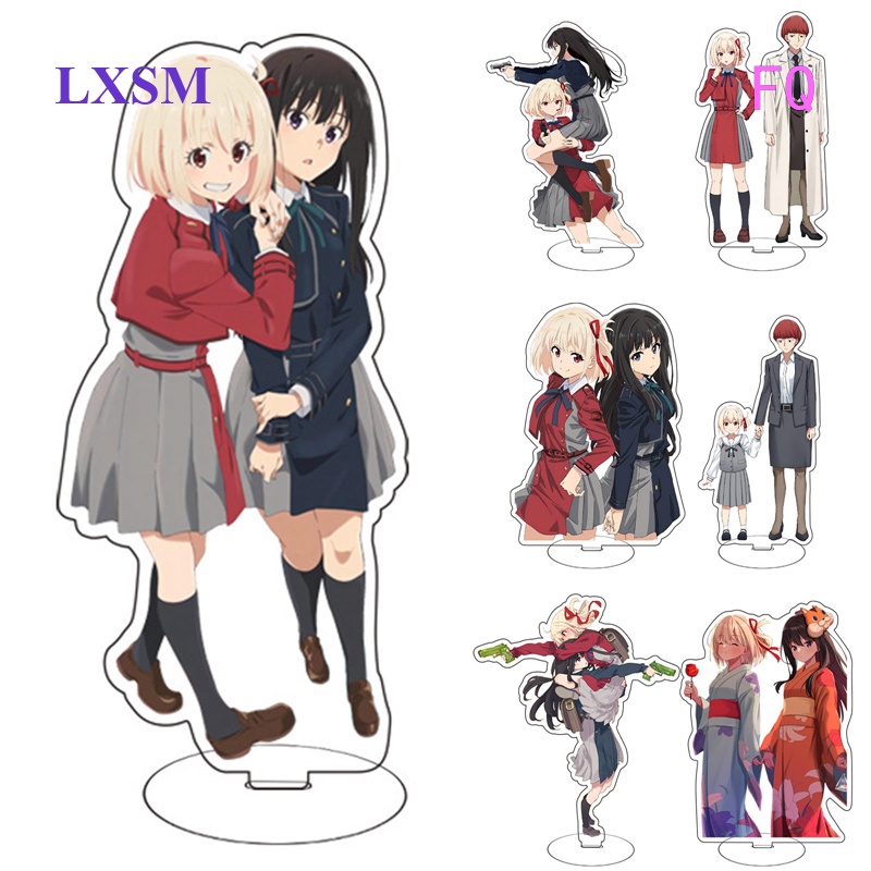 Fq Hot Selling New Anime Lycoris Recoil Inoue Takina Senzoku Tetsuya Humanoid Stand Acrylic