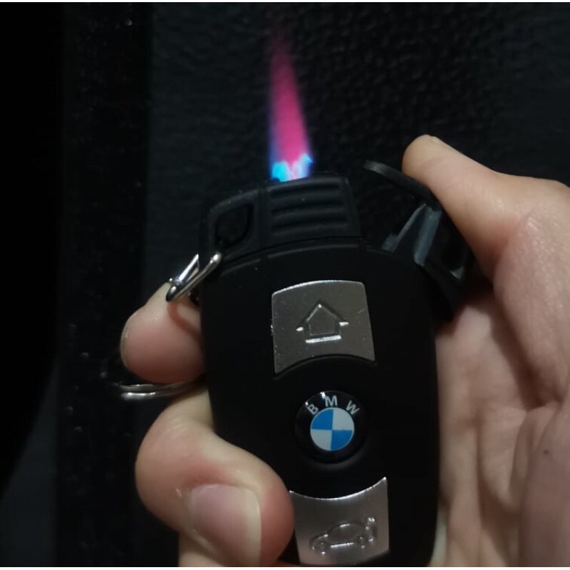 BMW Car Keychain LED Light Windproof Lighter (Red Flame) | Shopee Malaysia