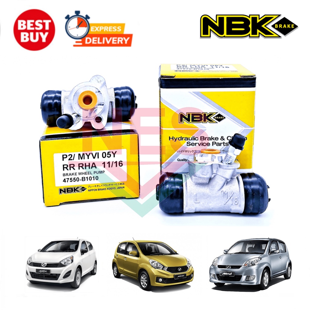 Rear Brake Pump (Left & Right) Myvi / Axia / Vios NCP42 / Altis ZZE121 ...